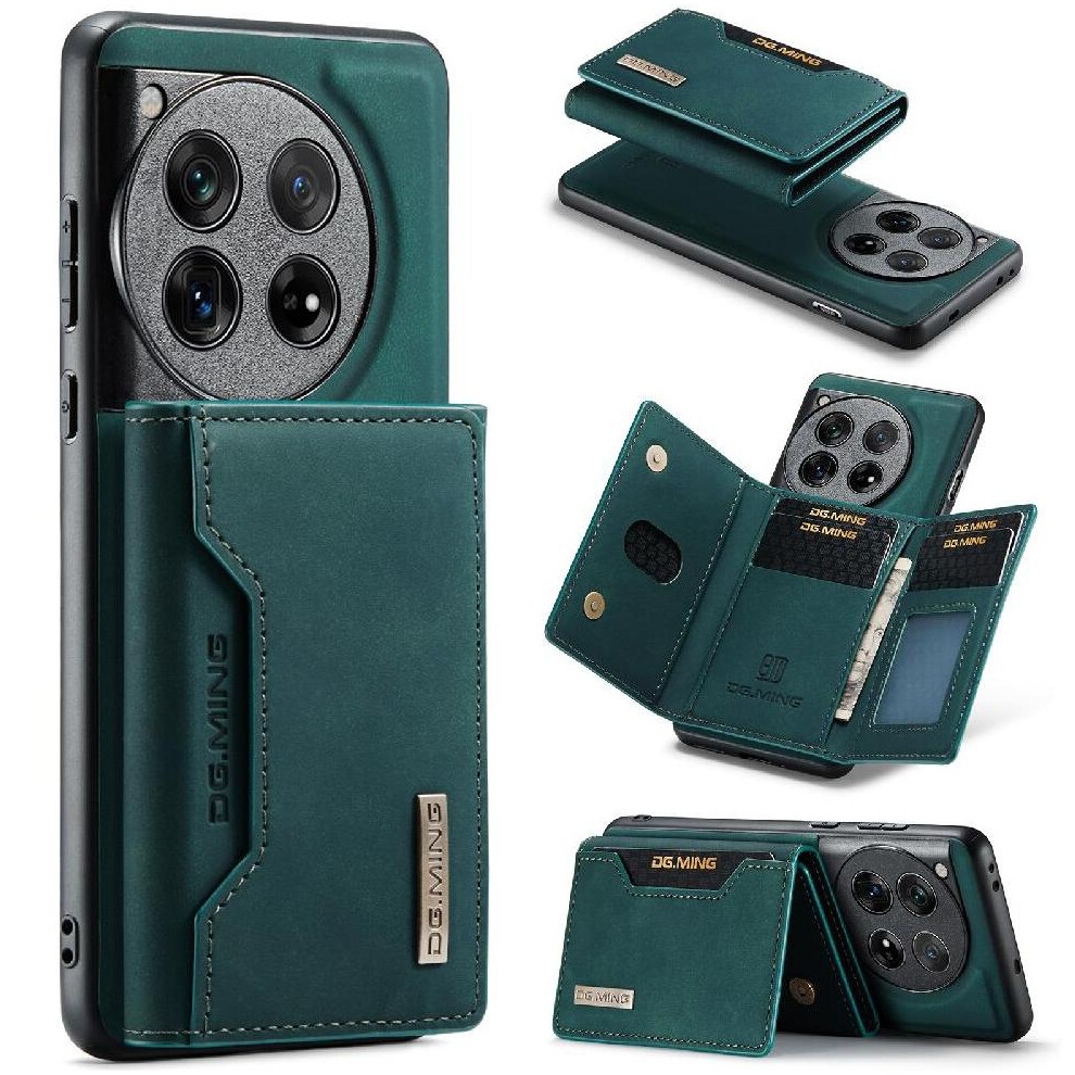 (Green) Wallet Case For Oneplus 12 Pu Leather Magnetic Card Slots Flip Kickstand Protective Green 764563437740