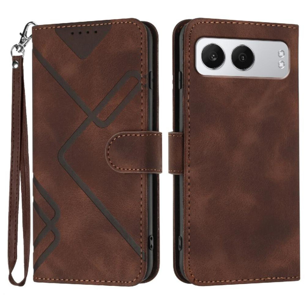 (Brown) Flip Case For Oneplus Nord 4 Magnetic Cover Pu Leather Flip Wallet With Card Slot Stand Brown 764563438846