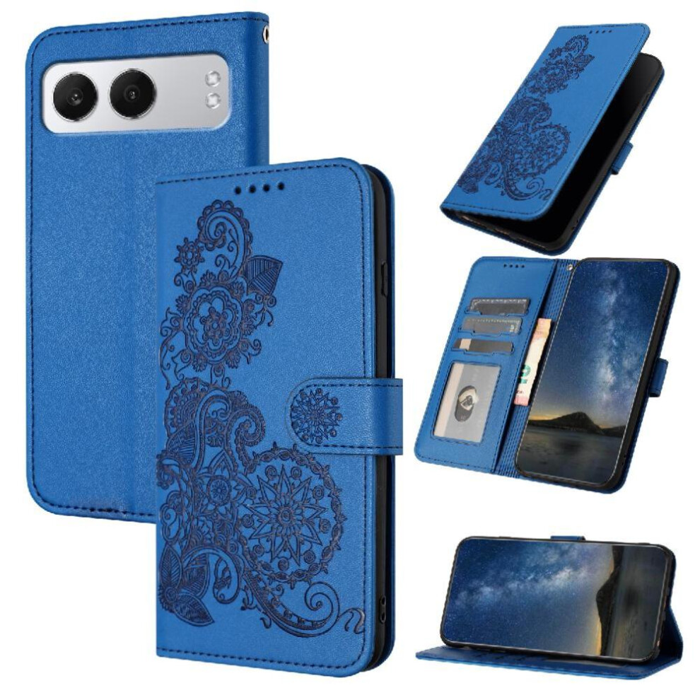 (Blue) Flip Case For Oneplus Nord 4 Flip Folio Book Pu Leather Magnetic Closure Kickstand Protective With Card Slot Stand Blue 764563438884