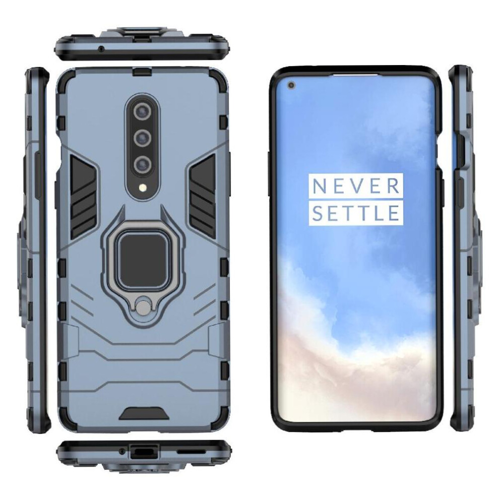 (Green) Ring Car Mount Kickstand Case For Oneplus 8 Shockproof Metal Ring Holder Kickstand Military Grade Protection Green 764563439683