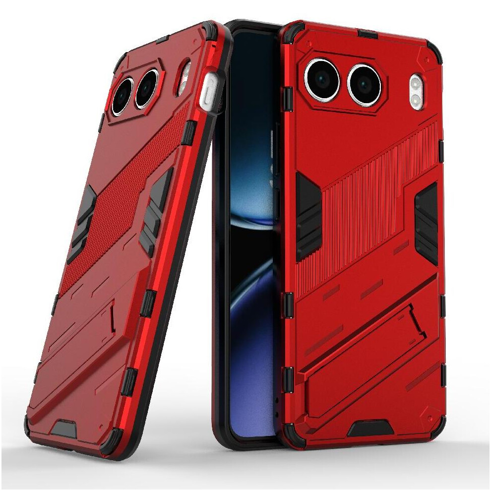 Gangxun (Red) Case For Oneplus Nord 4 5G Protective Cover Rugged Military Kickstand Red