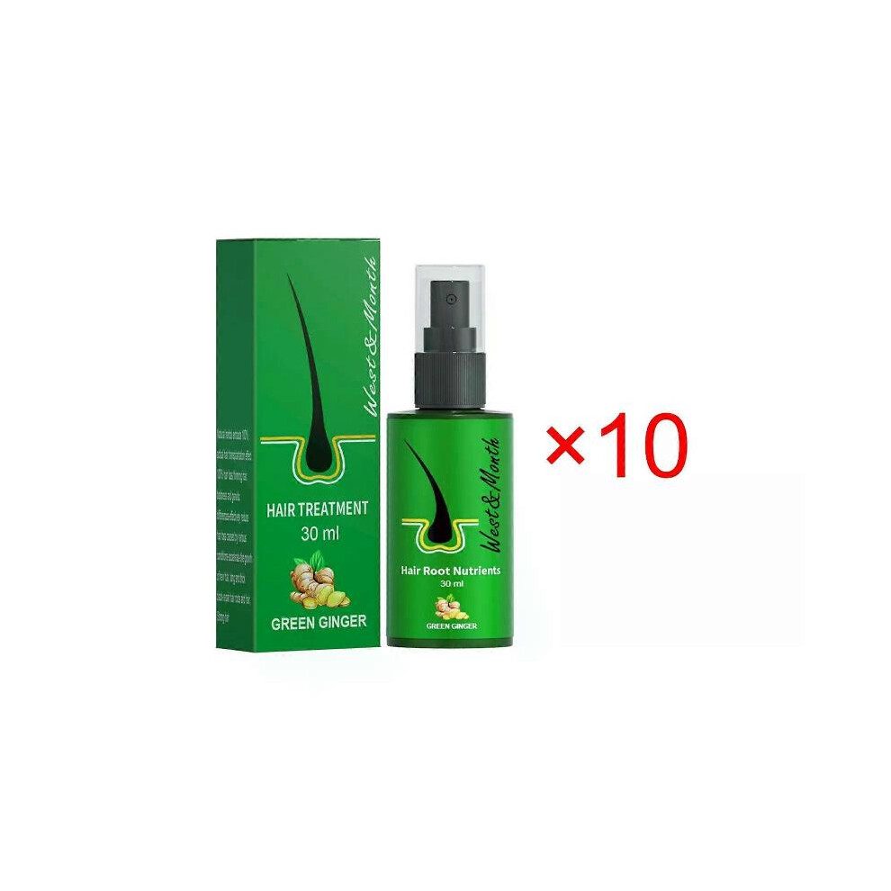 (Buy 6 Get 4  Free) Hair Root Nutrients Hair Growth Liquid Prevent Hair Falling Off, Solidifies & Blacken Hair Follicles Nourishes Hair Growth Spray
