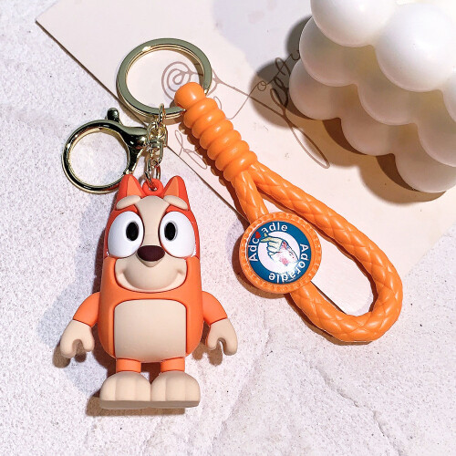 Lot 2 Porte-Clés Bluey & Bingo - Figurines Cartoon Officiel Pour Enfants, Sac à Dos, Cadeau Anniversaire