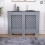 Vida Designs (Medium) Oxford Radiator Cover Dark Grey MDF Grill Guard 3