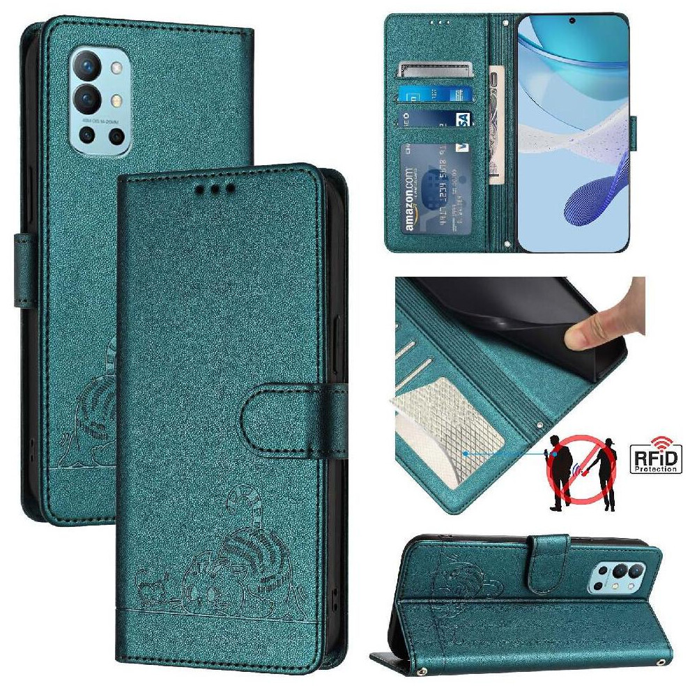(Bottle ) Case For Oneplus 8T Cat Rfid Wallet Flip Cover Card Slot Holder Kickstand Green 764563442386