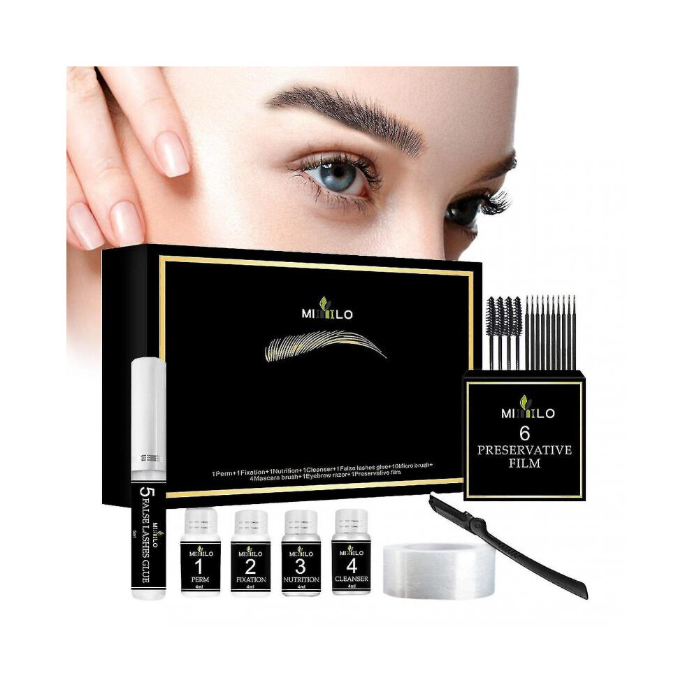 Eyebrow Lamination Kit, Professional Eyebrow Lamination with Keratin,diy Eyebrow Lift Styling Kit for Ful