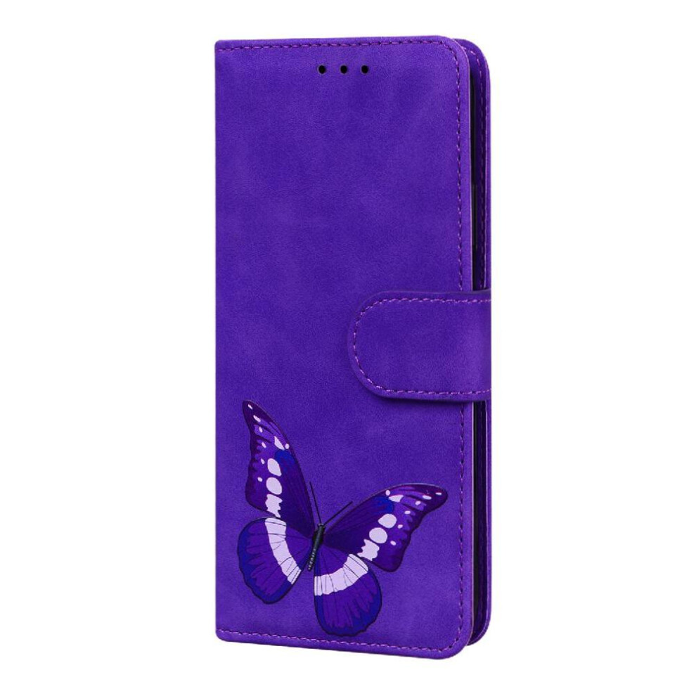 (Purple) Flip Case For Oneplus Nord Ce4 Lite Butterfly Wallet Color Printed Card Slots Flip Folio Cover Purple 764563443383