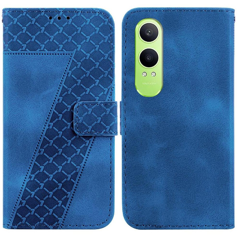 (Blue) Phone Case For Oneplus Nord Ce4 Lite Flip Folio Cover Wallet Pu Leather Embossed Pattern Card Slot Function Blue 764563443833
