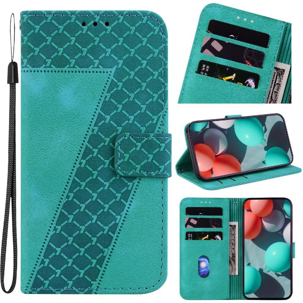 (Green) Phone Case For Oneplus Nord Ce4 Lite Flip Folio Cover Wallet Pu Leather Embossed Pattern Card Slot Function Green 764563443802