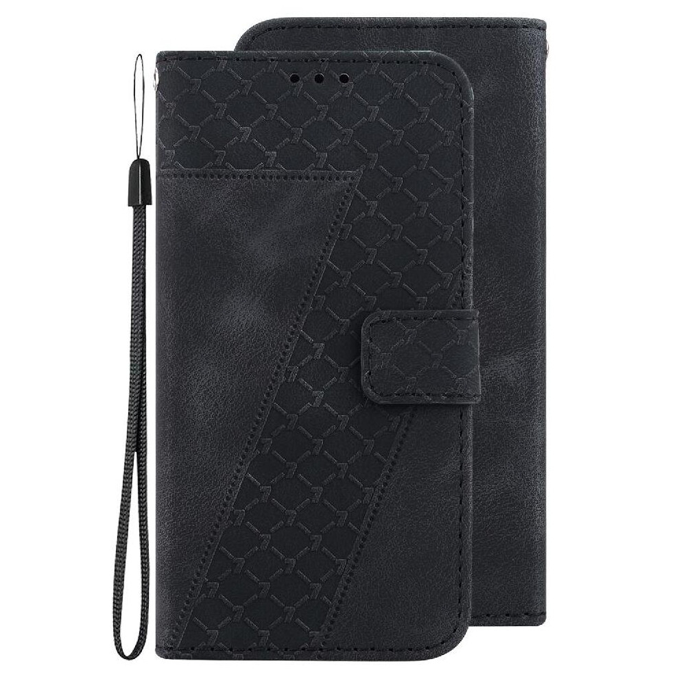 (Black) Phone Case For Oneplus Nord 4 Embossed Pattern Card Slot Function Pu Leather Flip Folio Cover Wallet Black 764563443918