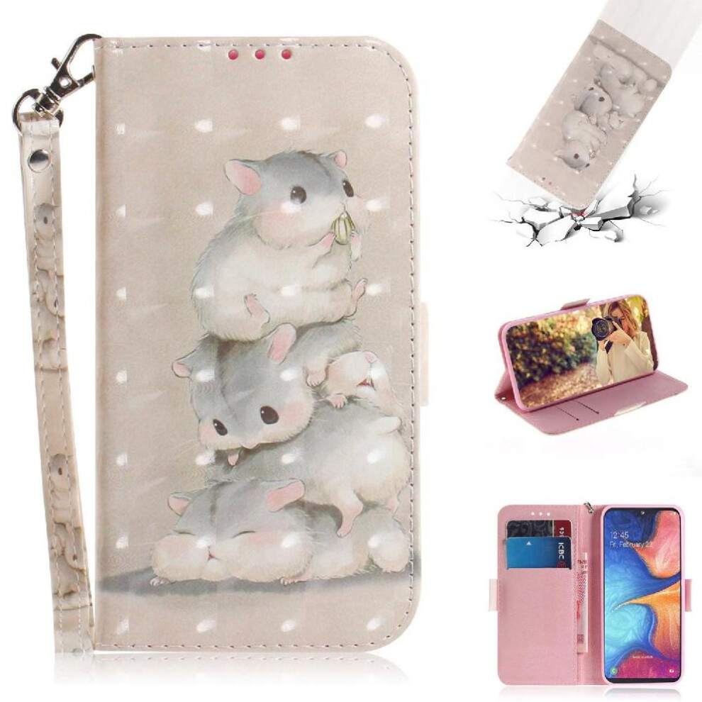 (C5 ) 3D Painted Protective Case For Oneplus Nord Ce4 Lite Magnetic Closure Card Slots Lanyard Wallet Pu Leather 764563444021