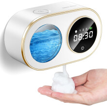 (Foam-white) Automatic Soap Dispenser Touchless Auto Foaming Hand Soap Dispenser Wall Mount Electric Hands Free Modern Smart Dish Soap