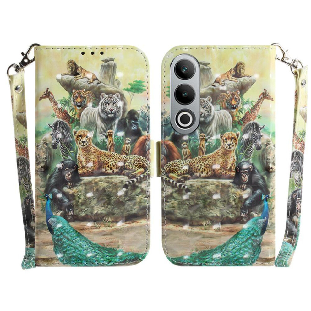 (Ohter) 3D Painted Protective Case For Oneplus Nord Ce4 5G Pu Leather Card Slots Magnetic Closure Wallet Lanyard 764563444816