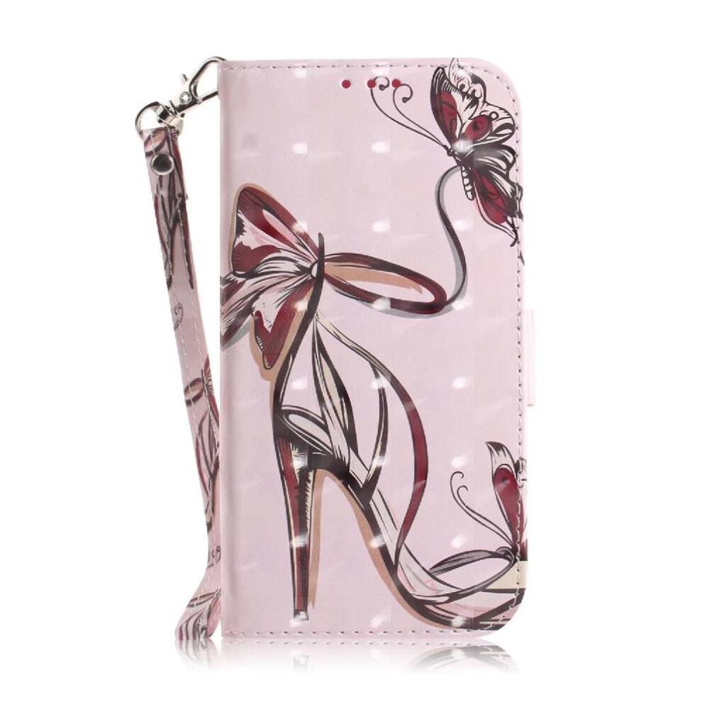 (C6) 3D Painted Protective Case For Oneplus Nord Ce4 Lite 5G Lanyard Pu Leather Magnetic Closure Card Slots Wallet 764563445073