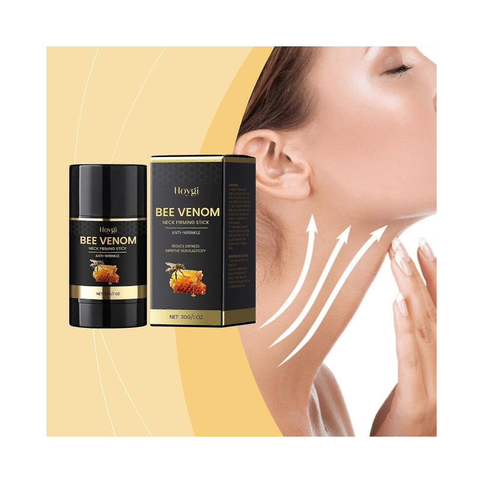 White Bee Poison Neck Tightening Stick Moisturizing Care Nourishes Neck Skin Smooth And Delicate Moisturizing Tightening Stick