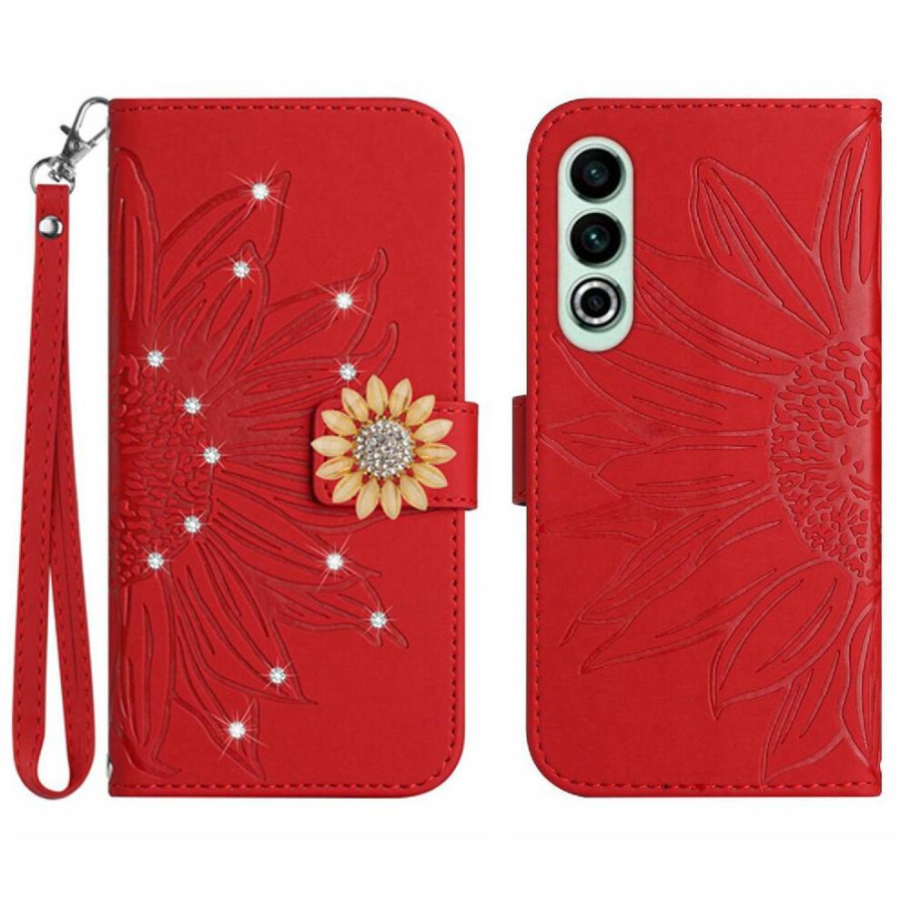 (Red) Case For Oneplus Nord Ce4 Shockproof Tpu Shell Card Holder Flip Wallet Credit Card Pu Leather Flip Cover Red 764563446414