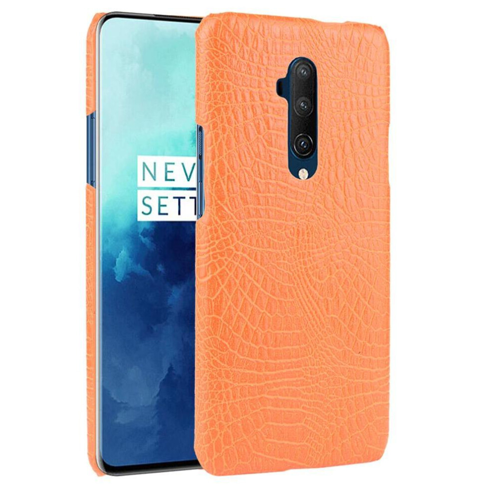 (Orange) Stylish Classic Case For Oneplus 7T Pro Classic Alligator Fashion Anti Scratch Protective Cover Compatibility Orange 764563447343
