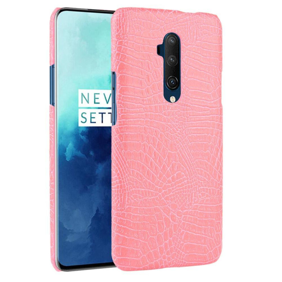 (Pink) Stylish Classic Case For Oneplus 7T Pro Classic Alligator Fashion Anti Scratch Protective Cover Compatibility Pink 764563447312