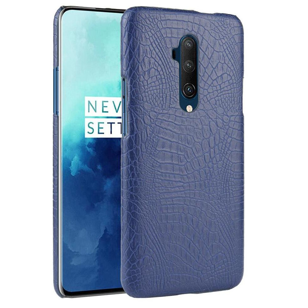 (Blue) Stylish Classic Case For Oneplus 7T Pro Classic Alligator Fashion Anti Scratch Protective Cover Compatibility Blue 764563447350