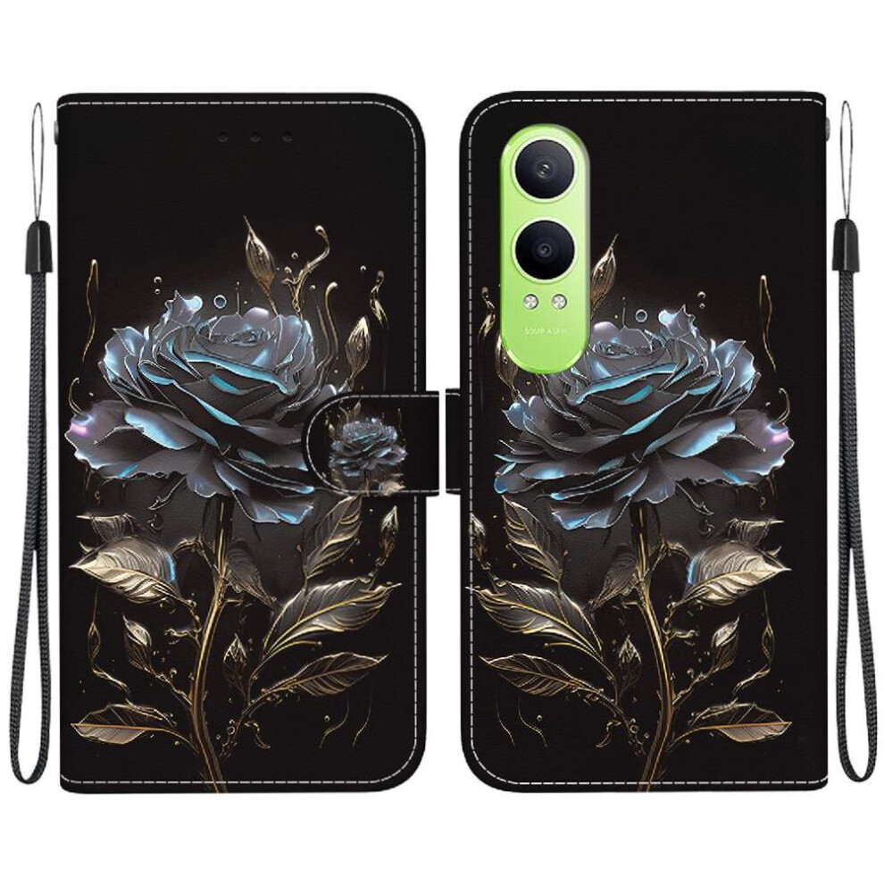 (C5 ) Case For Oneplus Nord Ce4 Lite 5G Card Slots Magnetic Closure Pu Leather Wallet Butterfly Flower Painted 764563447725