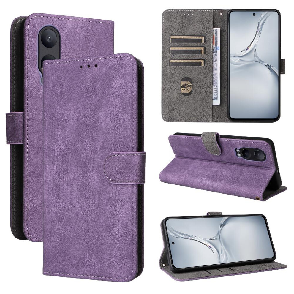 (Purple) Case For Oneplus Nord Ce4 Lite 5G Flip Folio Wallet Magnetic Closure Card Slots Cover Pu Leather Rfid Blocking Purple 764563449620
