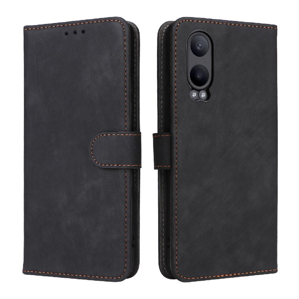 (Black) Case For Oneplus Nord Ce4 Lite 5G Flip Folio Wallet Magnetic Closure Card Slots Cover Pu Leather Rfid Blocking Black 764563449651