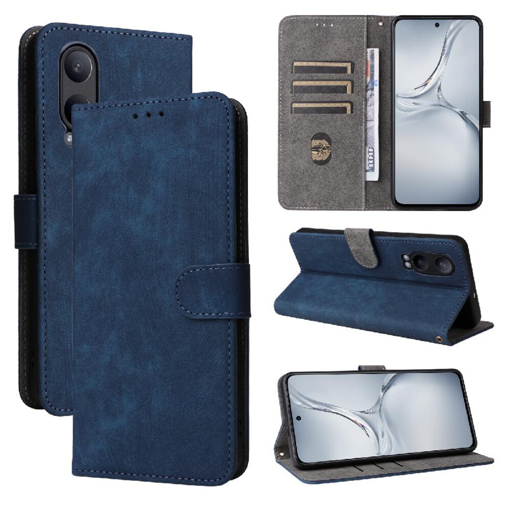 (Blue) Case For Oneplus Nord Ce4 Lite 5G Flip Folio Wallet Magnetic Closure Card Slots Cover Pu Leather Rfid Blocking Blue 764563449644