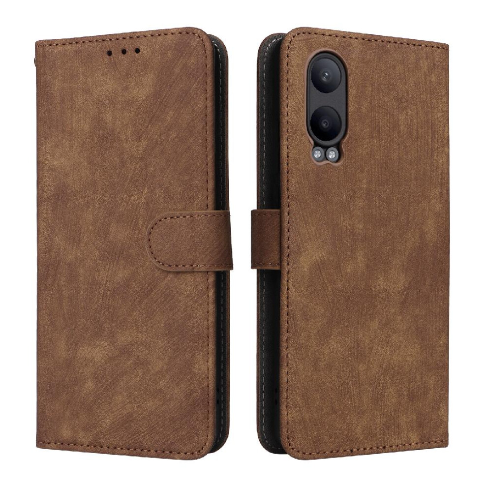 (Brown) Case For Oneplus Nord Ce4 Lite 5G Flip Folio Wallet Magnetic Closure Card Slots Cover Pu Leather Rfid Blocking Brown 764563449613