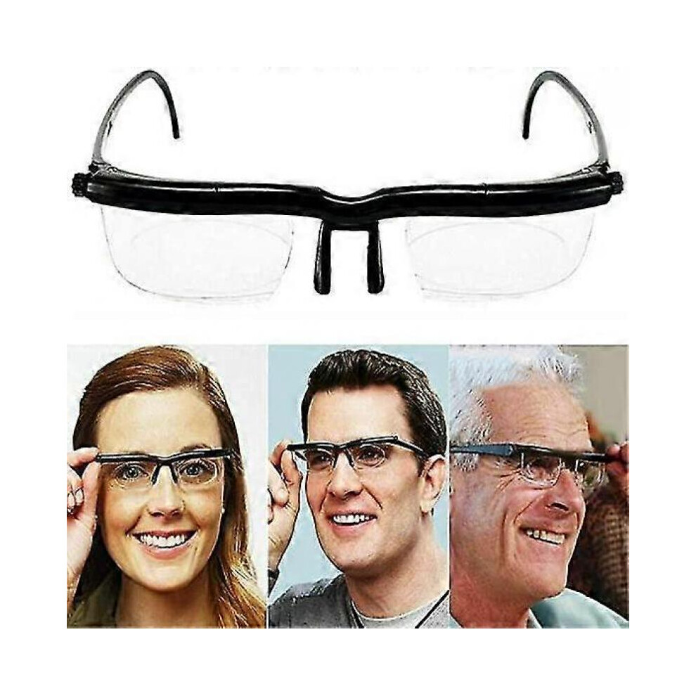 (1Pcs) Adjustable Focus Reading Glasses,adjustable Focus Glasses Dial Vision Near And Far Sight,distance Reading Glasses For Men