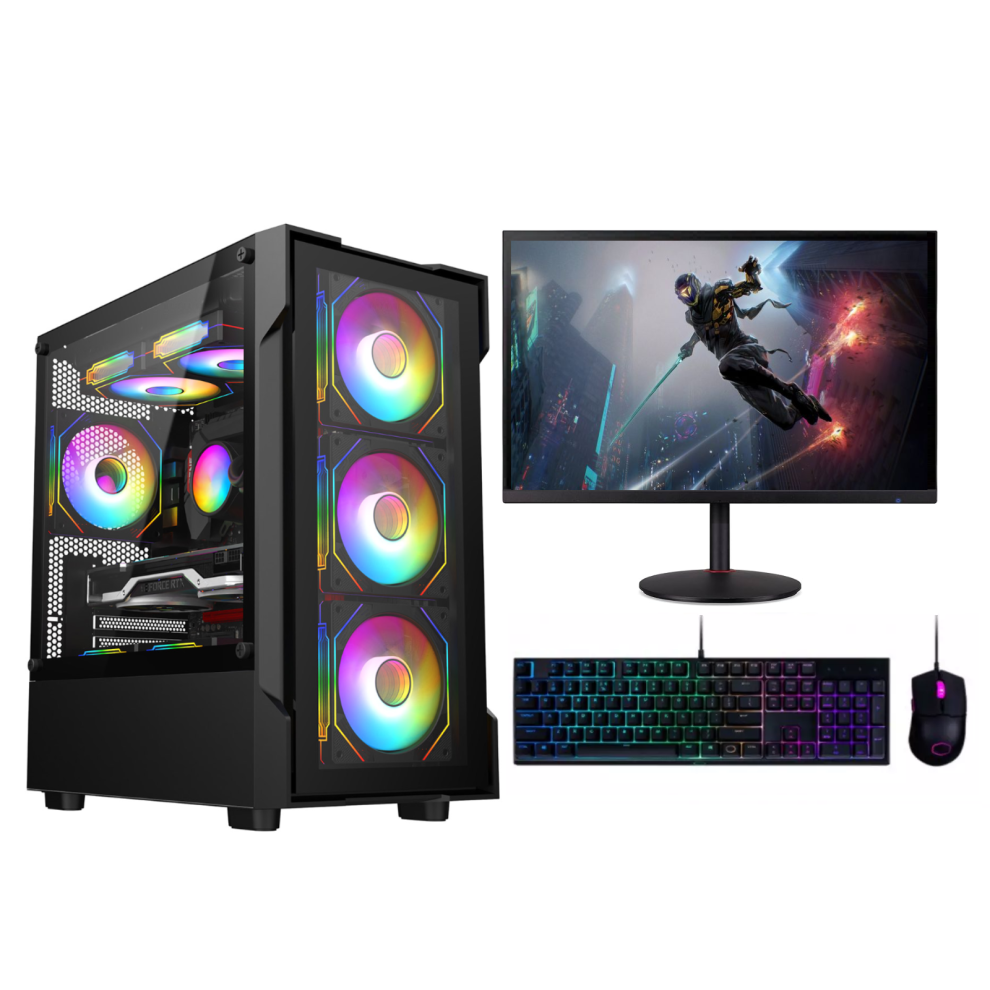 Fast Gaming PC Bundle Core i5-6th Gen 16GB DDR4 1TB SSD RTX 3050 Windows 11