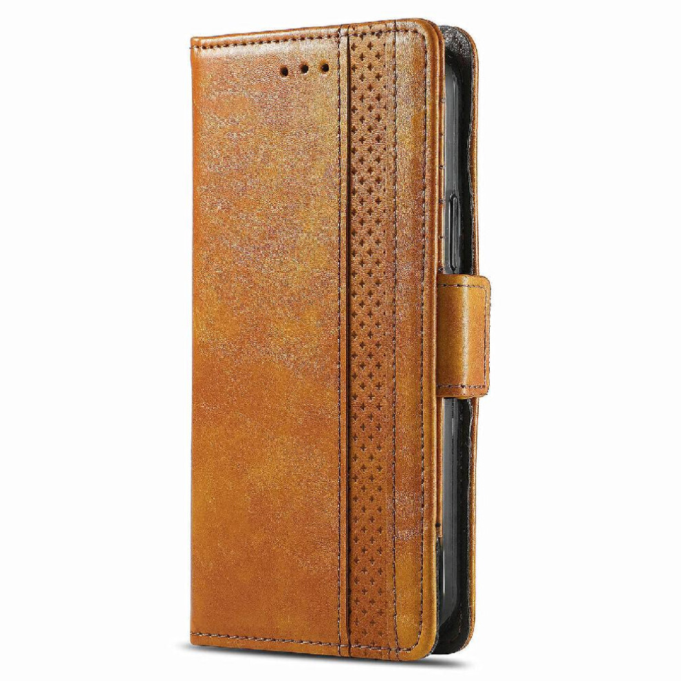 (Yellow) Flip Case For Oneplus 12 Splicing Multi-Color Wallet Multi-Card Slot Business Yellow 764563450930