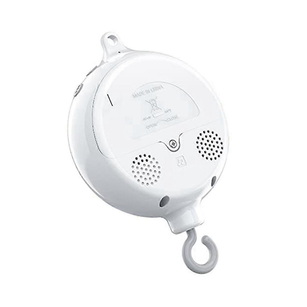 Crib Mobile Motor Baby Music Box Spinner with 3 Modes Volume Adjustable 12 Lullabies Auto-off After