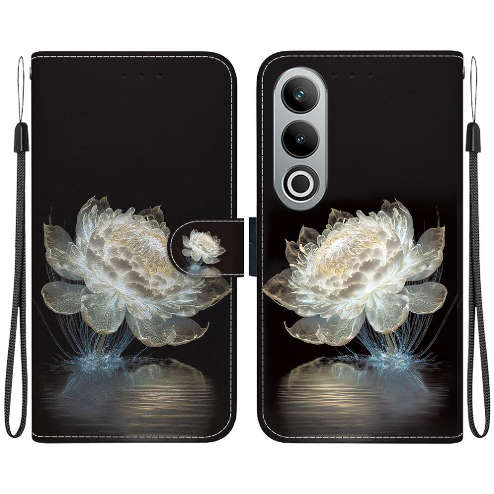 (C3 ) Case For Oneplus Nord Ce4 5G Pu Leather Wallet Magnetic Closure Butterfly Flower Painted Card Slots 764563451258