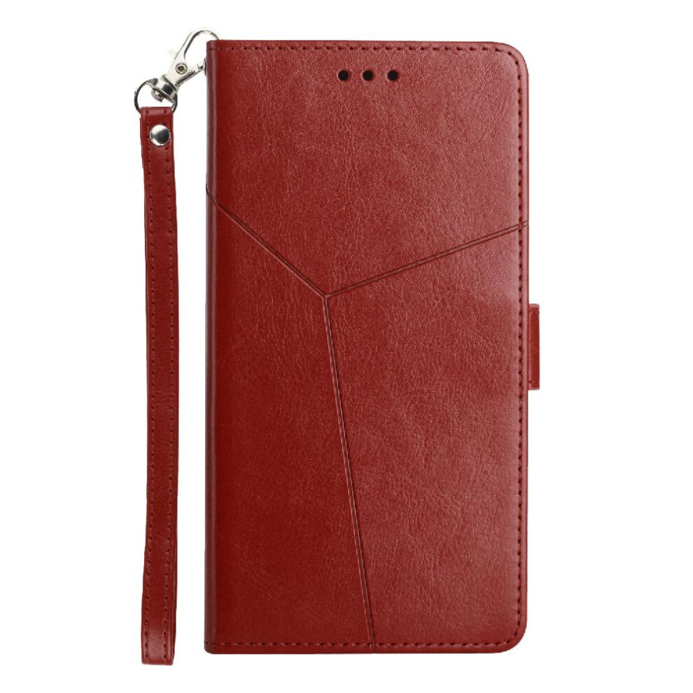 (Brown) Case For Oneplus 12R 5G Leather Wallet Kickstand-Durable Shockproof Tpu Shell Flip Cover Book Folding Brown 764563453221