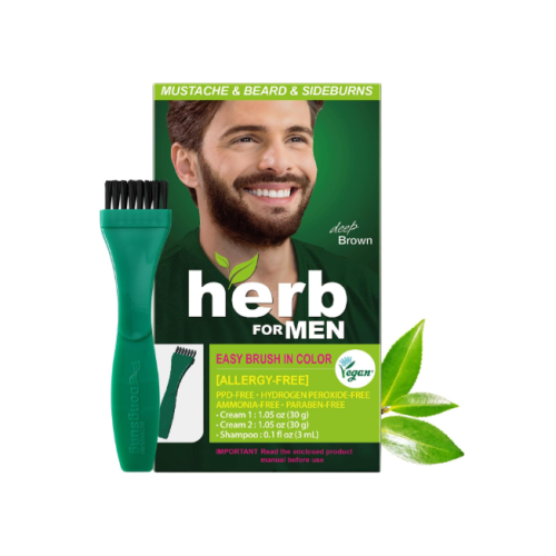 Herb For Men, PPD & Ammonia Free Mustache & Beard Dye