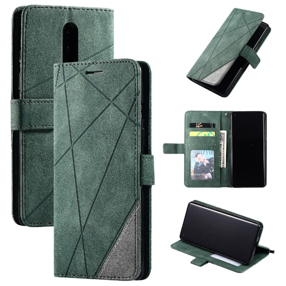 (Green) Case For Oneplus 8 Card Holder Kickstand Wallet Flip Folio Pu Leather Magnetic Shockproof Green 764563454693