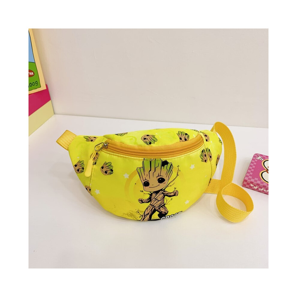 (Groot)Sac poitrine bandoulière imprimé personnage Avengers porte-monnaie extérieur enfant