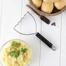 Must-have Potato Masher with Long Handle, Easy-to-clean Stainless Steel Wire Head Masher Kitchen Tool, Includes A High Quality