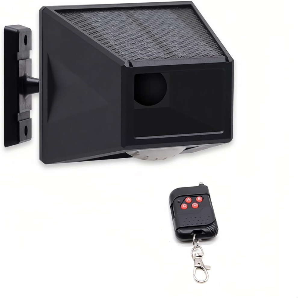(1 Pack) Solar Alarm Outdoor Motion Sensor Detector Freely Rotatable Ip65 Waterproof 129Db Loud Siren Lamp Strobe Light With Remote For Orchard Farm B 749691194499