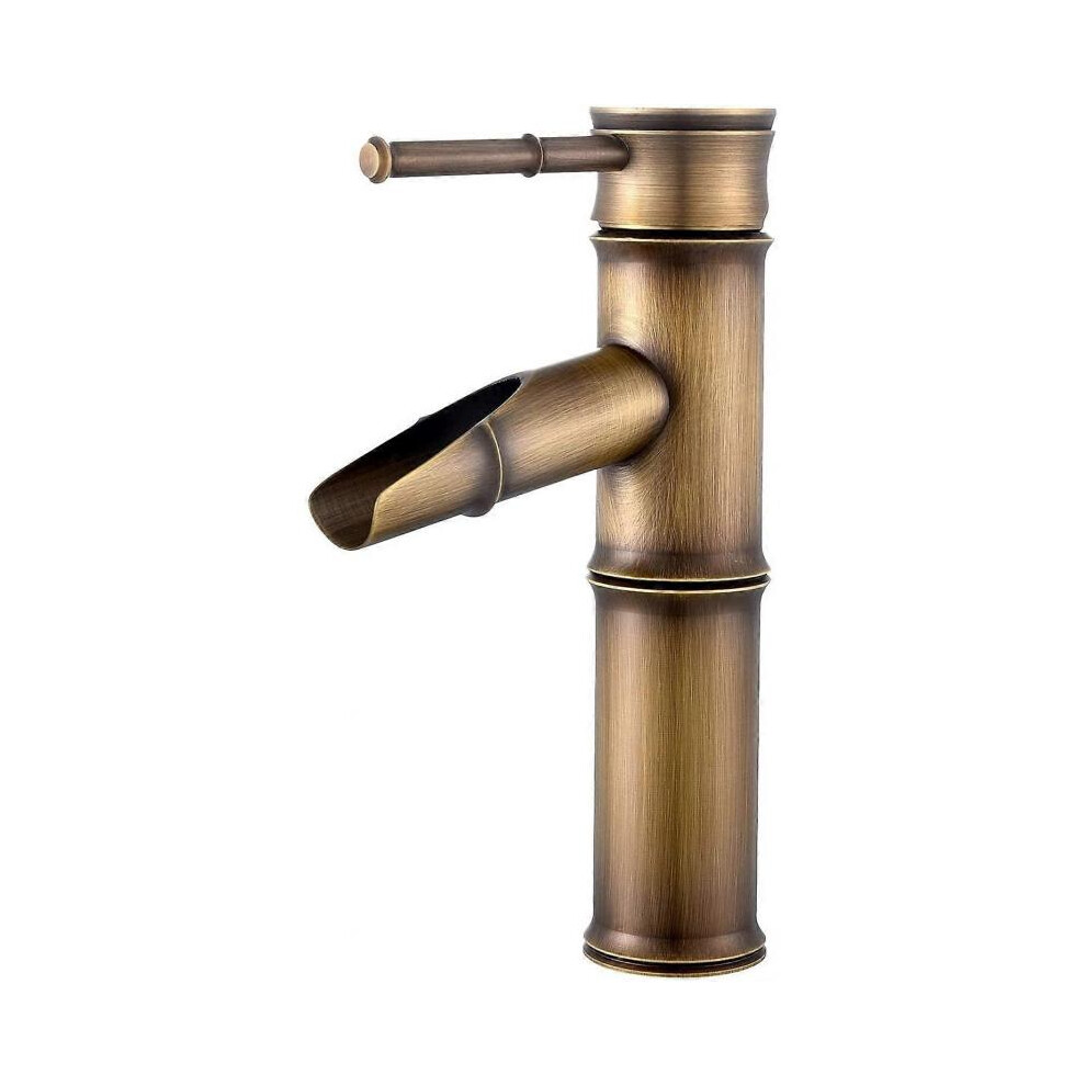 Waterfall Bathroom Faucet Mixer Tap, Brass Waterfall Bathroom Sink Faucet,2 Joints Break MouthBase Diameter 35mm