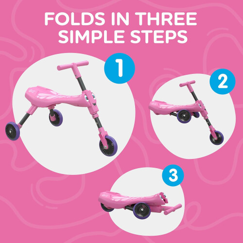 Scuttlebug 3-Wheel Foldable Ride-On BUTTERFLY TRIKE 1