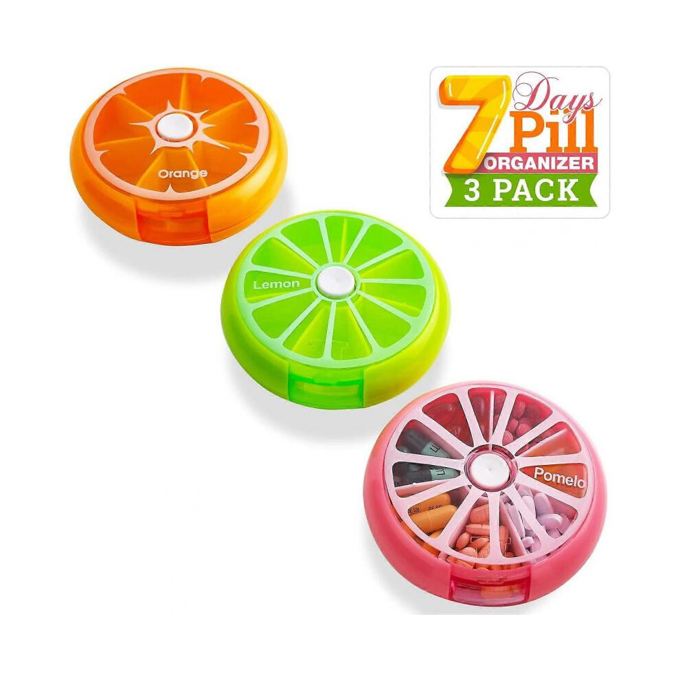 Daily Pill Organizer - (Pack of 3)