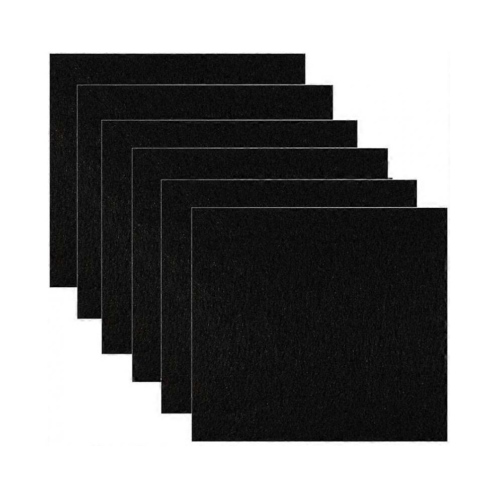 6 Pcs Replacement Filter for Cat Litter Box Square Shape Carbon Filters for Hooded Cat Litter Tray Toilet Litter Pans Replacement Filters Odor Filters