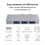 För Pro 8 USB C-hubb, 4K - kompatibel adapter + läsare 4