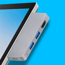 För Pro 8 USB C-hubb, 4K - kompatibel adapter + läsare