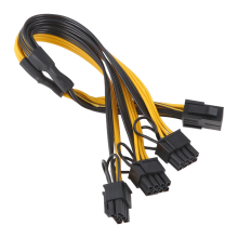 8-pins naar 3x 8-pins (6+2) PCI-E-verlengkabel voor grafische kaart
