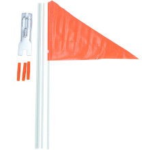 Bandera de seguridad con asta, bandera de bicicleta ajustable de alta visibilidad de 6 pies