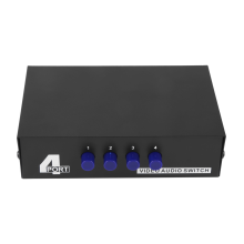 Κουτί επιλογής ήχου AV Switcher 4 θυρών L/R για κονσόλες παιχνιδιών DVD STB