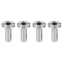 4 st 8 mm LMF8LUU lång typ rund flänskoppling linjärlager