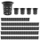 100er-Pack Netzbecher mit Schlitzmaschen, breite Lippe, Filter, Pflanzennetz, Topfeimer 1
